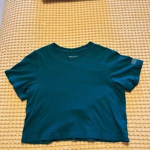 SET Active Teal Crop Top